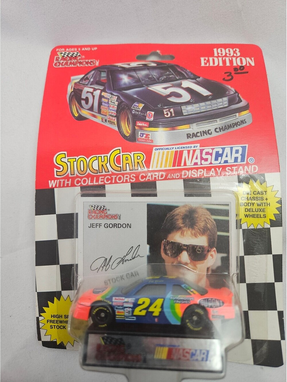 1993 Racing Champions Jeff Gordon #24 NASCAR Stock Car with